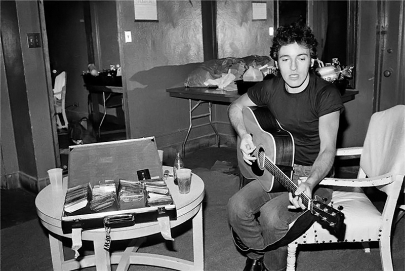 Bruce Springsteen Playing Acoustic Guitar, 1978