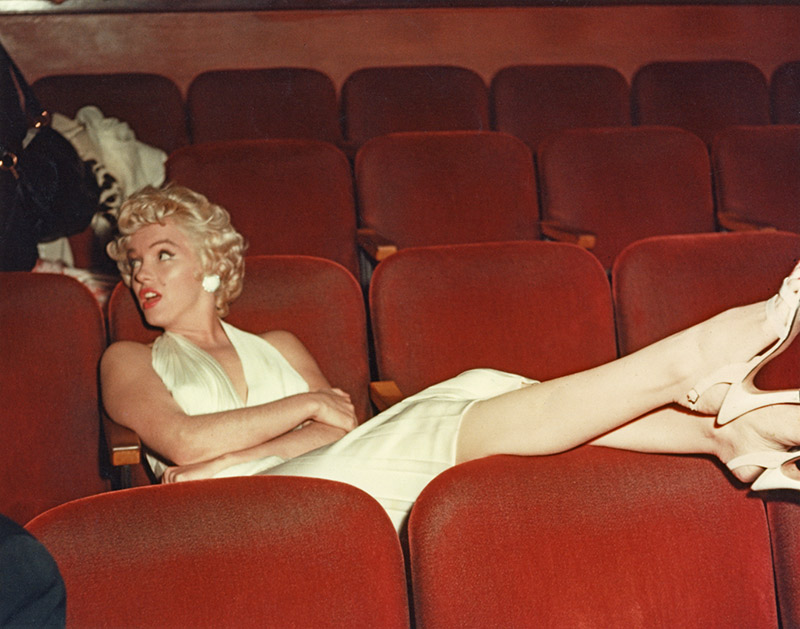 Marilyn Monroe, Studio Screening Room on the Set of The Seven Year Itch, 1954