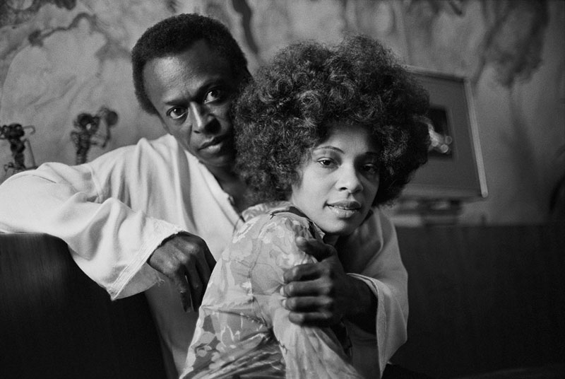 Miles Davis with his Wife, Betty Davis at their Home (BW), New York City, October 1969