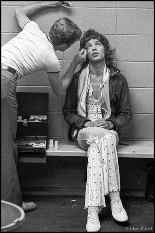 Mick Jagger in Make-up, US Tour, 1972