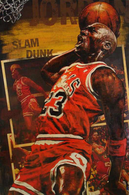 Michael Jordan, Slam Dunk - Chicago Bulls, 2007