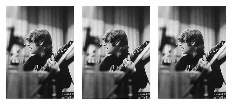 John Lennon Recording Revolver - Triptych, Abbey Road Studios, 1966