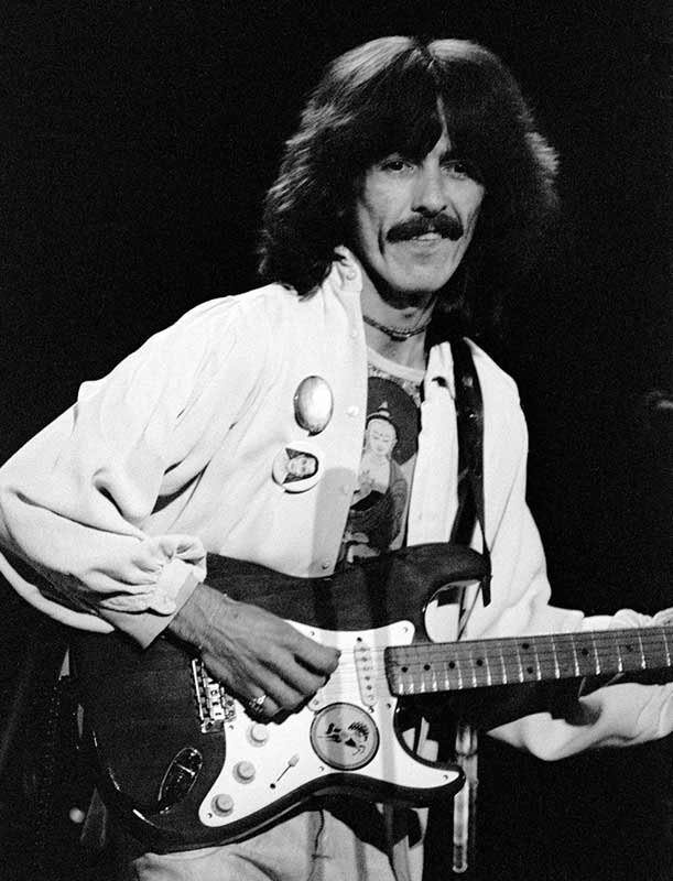 George Harrison Onstage with Guitar, Boston Garden, 1974