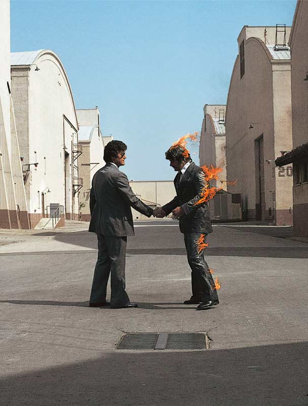Pink Floyd, Wish You Were Here Album Cover (UK), 1975
