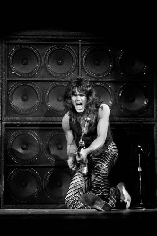 Eddie Van Halen Kneeling, Los Angeles, CA, 1979