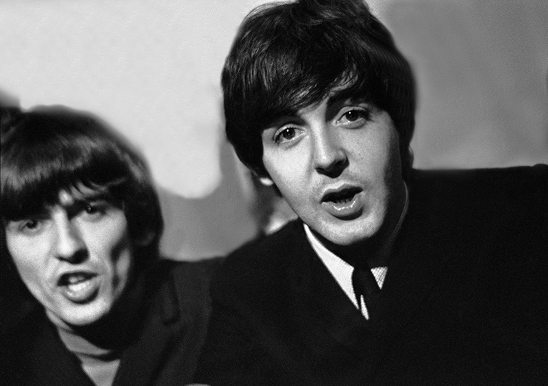 George Harrison and Paul McCartney, Speaking Out, Odeon, Leeds, 1964