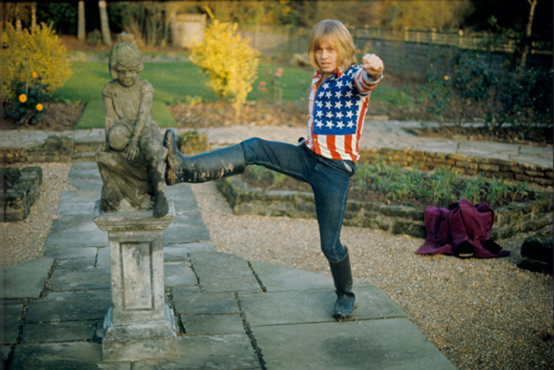 Brian Jones Kicking Christopher Robin Statue, England 1968