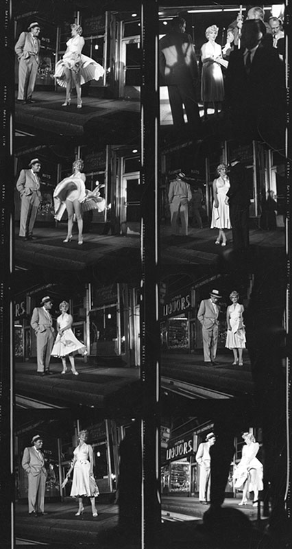 Marilyn Monroe, Contact Sheet from The Seven Year Itch, 1954
