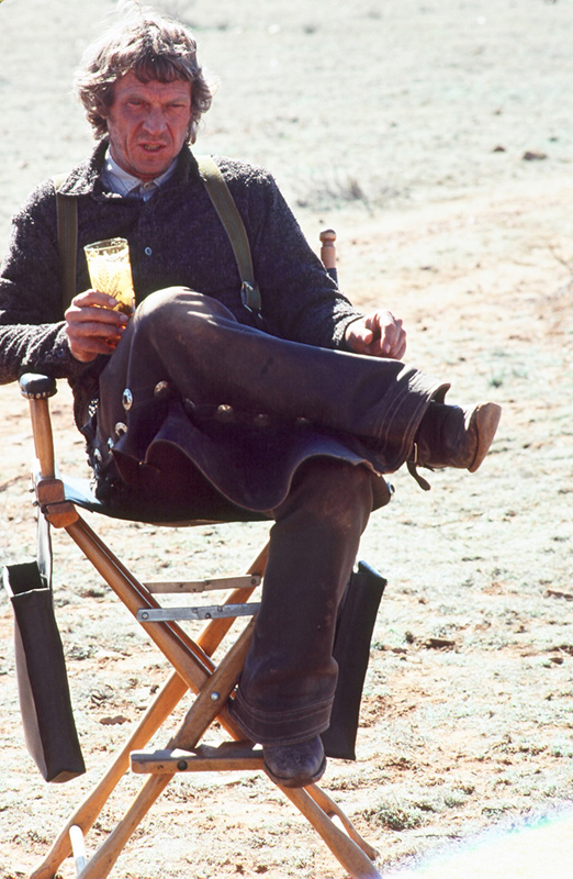 Steve McQueen, Director's Chair, Tom Horn Film Set, Patagonia, AZ, 1979