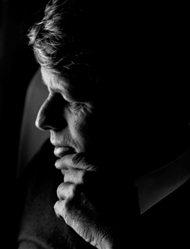 Robert Kennedy, Last Campaign, April, 1968 (Hand on Chin)