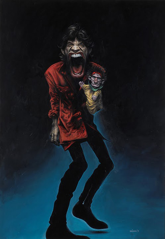 Mick Jagger with Puppet, 1990/1991