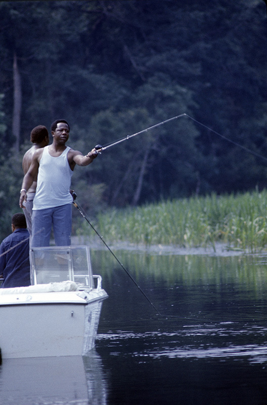 Hank Aaron Fishing Outside Mobile, AL, 1974