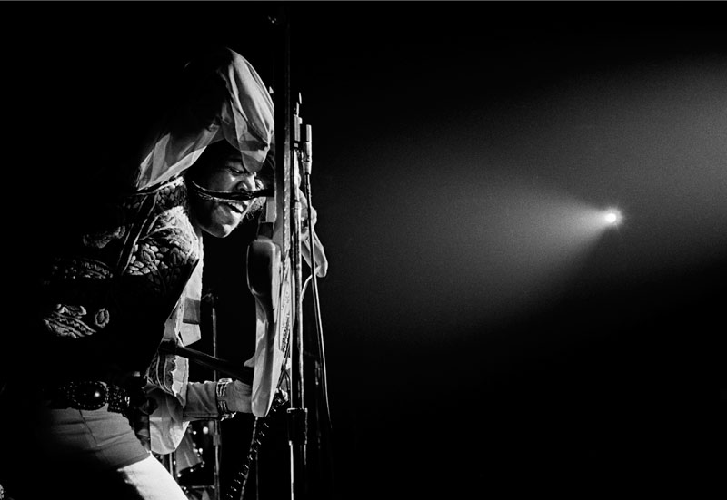 Jimi Hendrix Onstage with Spotlight, Winterland Ballroom, SF 1968