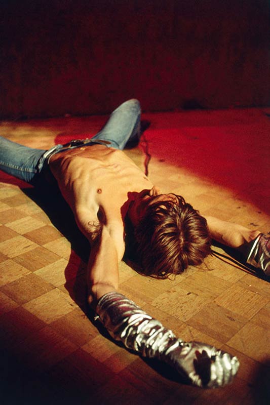 Iggy Pop Lying on the Stage, Whisky a Go Go, LA, 1970
