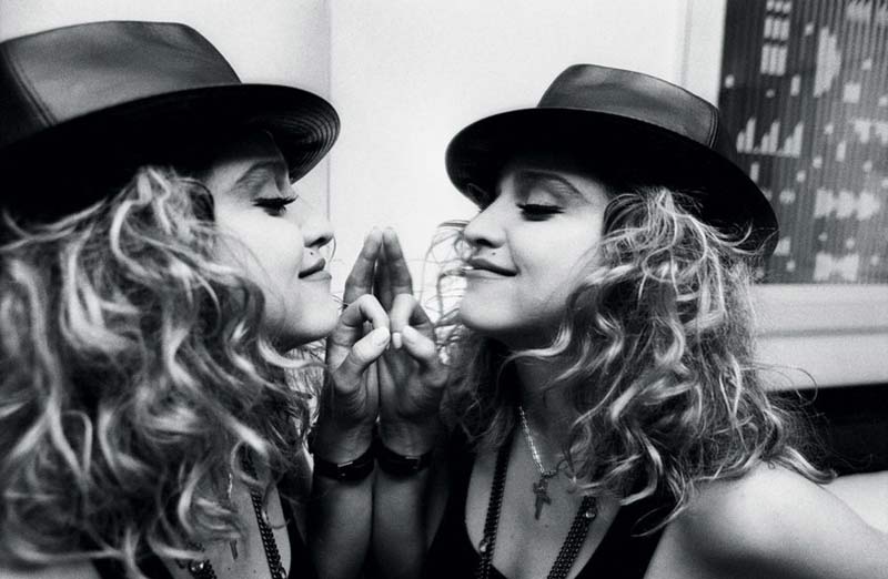 Madonna Reflections Portrait, Mondrion Hotel, Los Angeles, CA, 1985