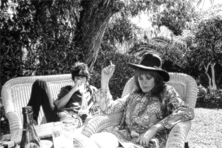 Keith Richards and Marianne Faithfull in a Tangiers Garden, Morocco, 1967