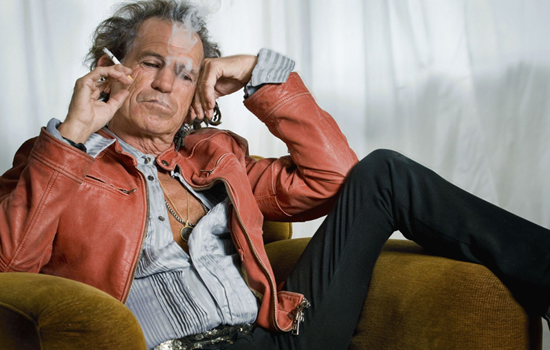 Keith Richards Smoking, NYC, 2005