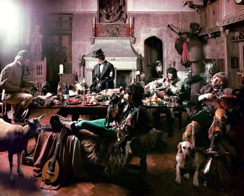 The Rolling Stones - Mick Feeding Goat, Beggars Banquet Album Cover Shoot, London 1968