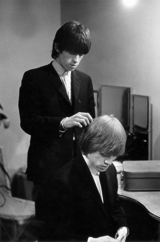 Brian Jones and Keith Richards Backstage, 1964