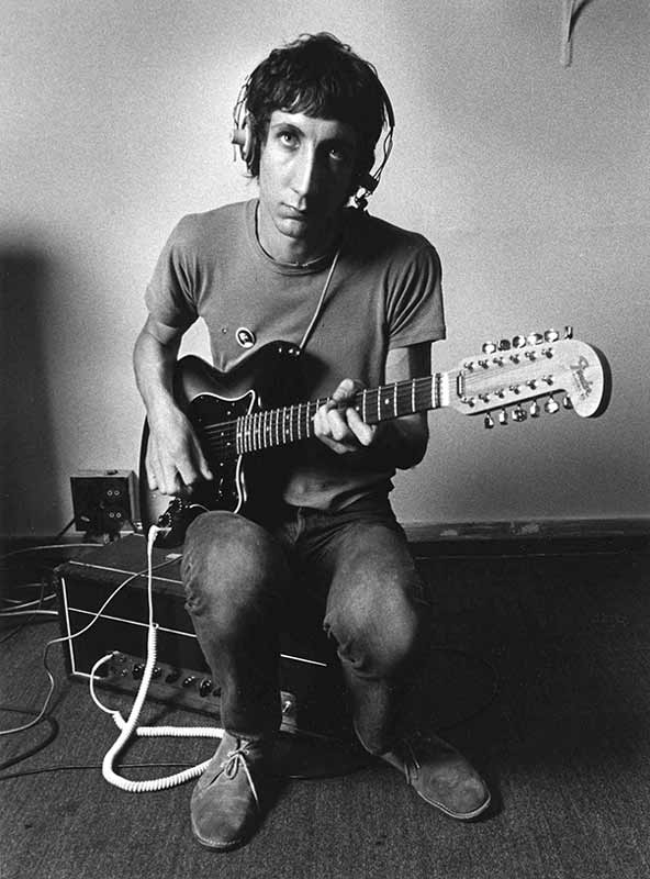 Pete Townshend in Studio With Guitar, IBC Studios, London, 1968