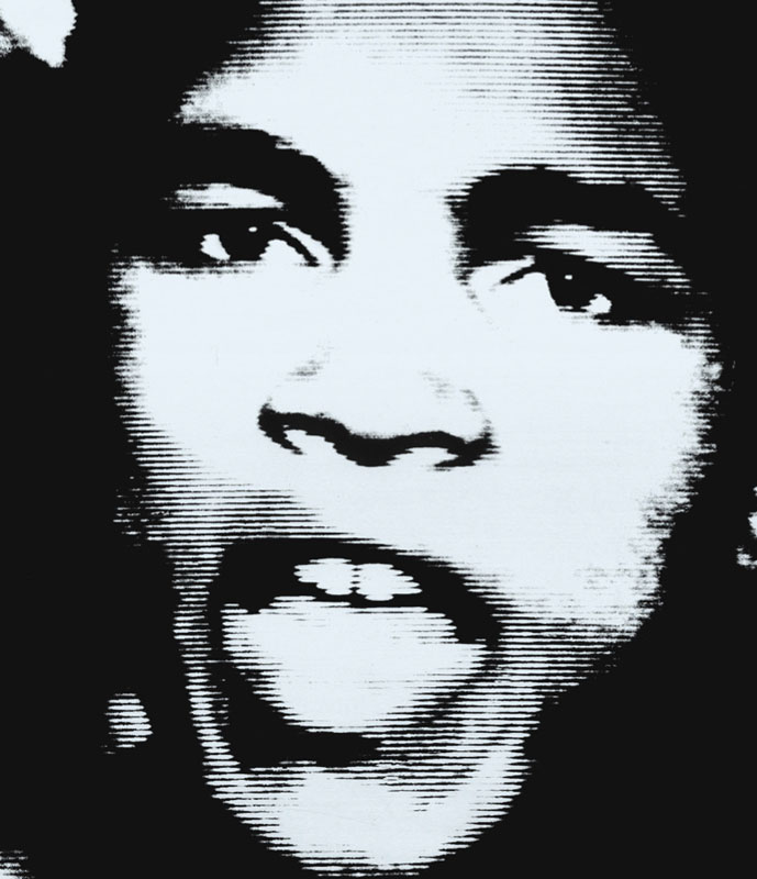 Cassius Clay (Muhammad Ali) Portrait on a TV, Miami, 1964