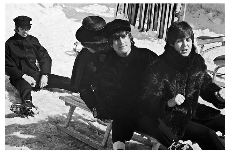 The Beatles Toboggan Scene, Austria, 1965 (Ref.#23)