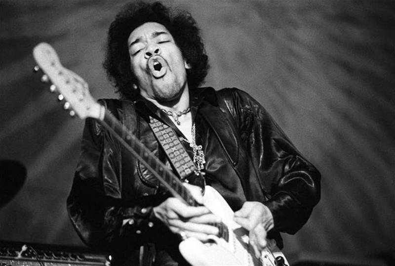 Jimi Hendrix at the Fillmore West, San Francisco, 1968