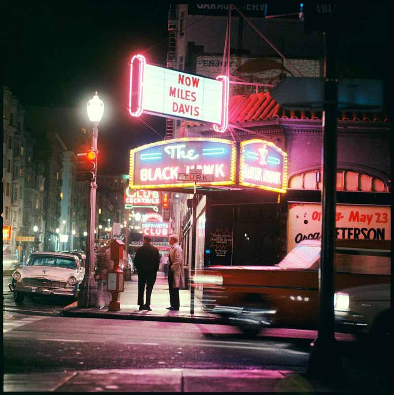 Miles Davis at The Blackhawk (Exterior), San Francisco, April, 1961