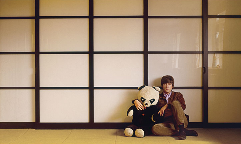 John Lennon With Panda, Weybridge, 1965 (Color)