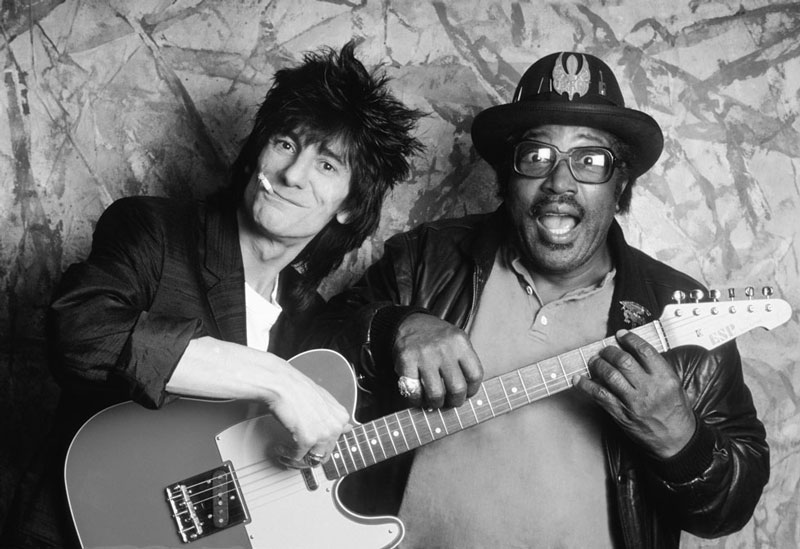 Ronnie Wood and Bo Diddley, 1987