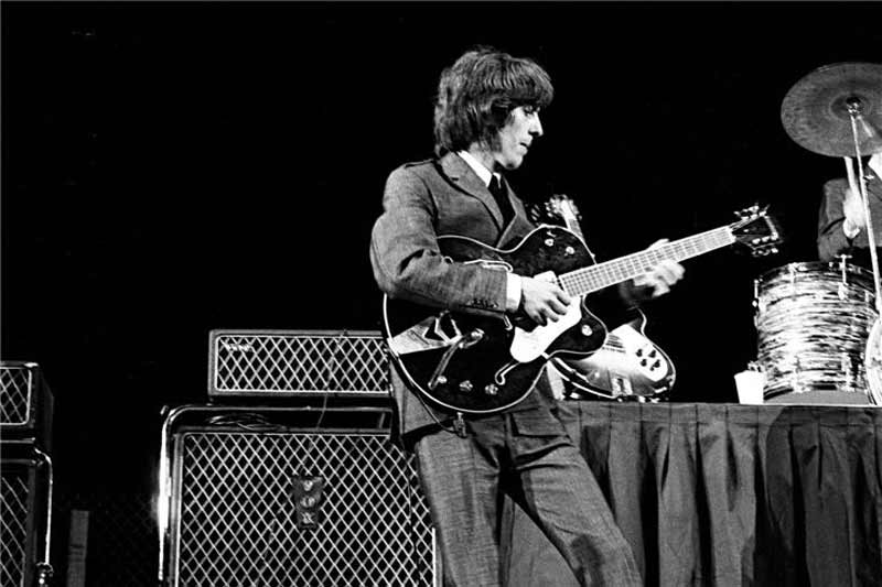 George Harrison Onstage, Cow Palace San Francisco, 1965