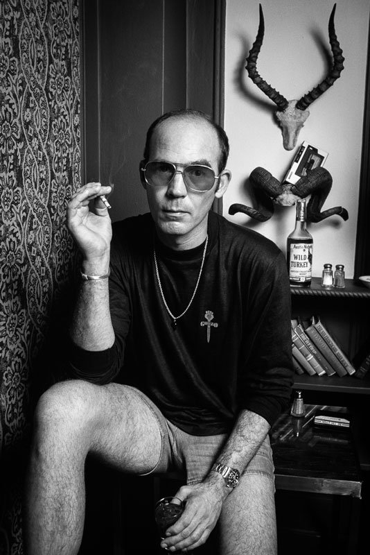 Hunter S Thompson Portrait (Knee Up), NYC, 1977