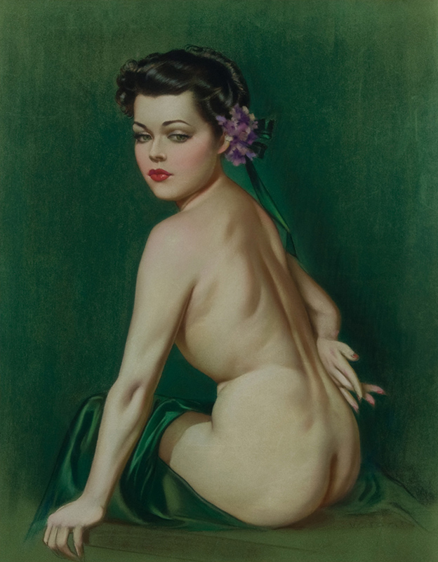 Green Room (Seated Nude Young Woman), Front View, c. 1930s