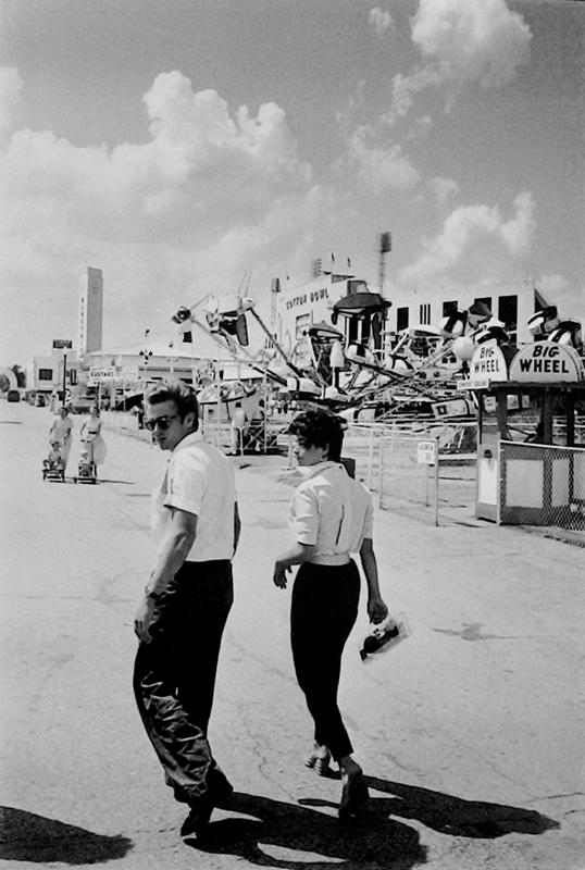 James Dean & Elizabeth Taylor at a Carnival, Texas, 1955