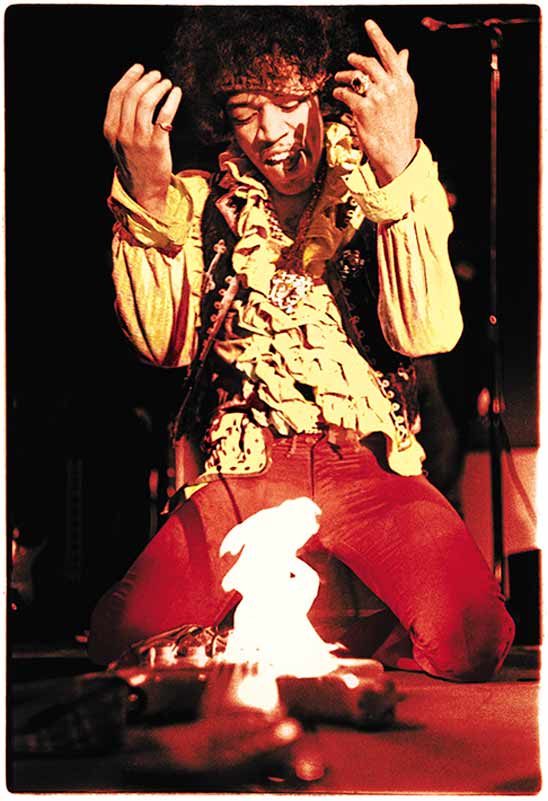 Jimi Hendrix Burning His Guitar Monterey Pop Festival