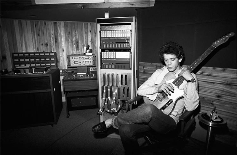 Lou Reed in Recording Studio, NYC, 1977