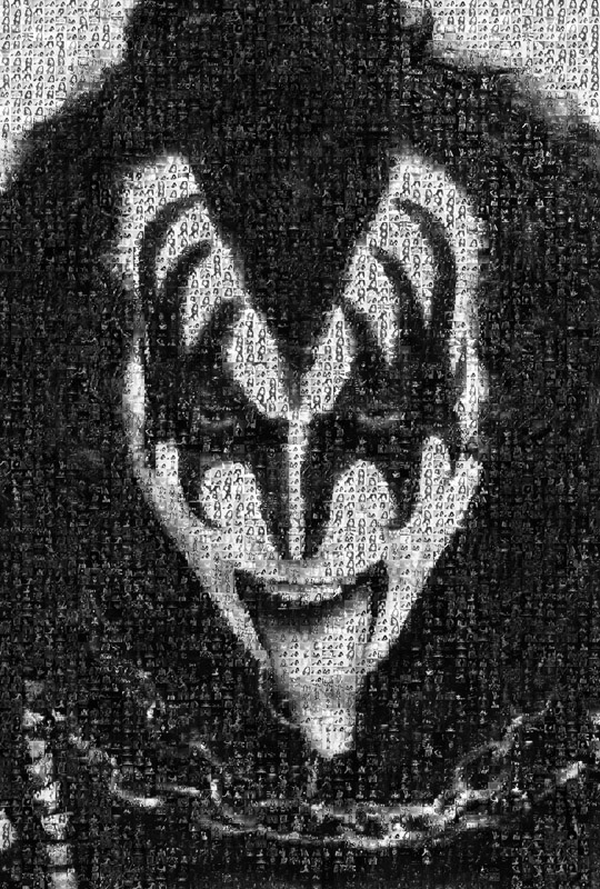 Gene Simmons Portrait 1977 1980 Mosaic