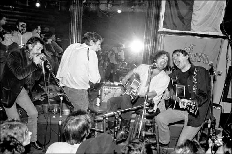 Levon Helm, Bob Dylan, Rick Danko & Shredni Volper, Lone Star Cafe, NYC, 1983