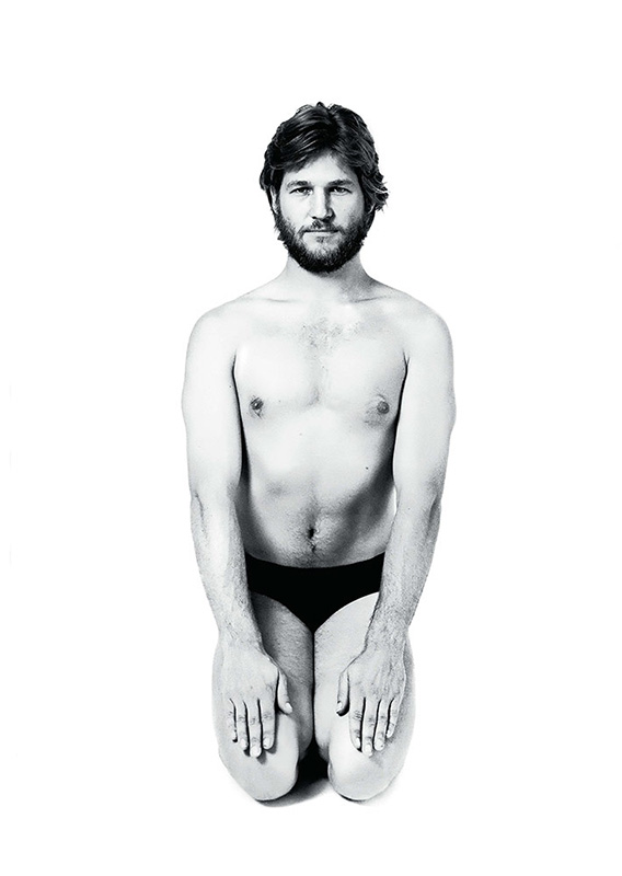 Jeff Bridges Doing Yoga, Los Angeles, CA, mid 1970s