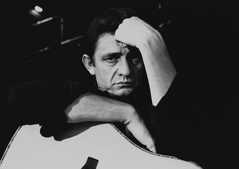 Johnny Cash, With Guitar at Home, Hendersonville, TN, 1969 San