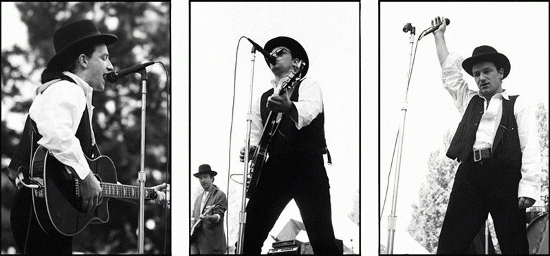 Bono Performing Triptych, 1987
