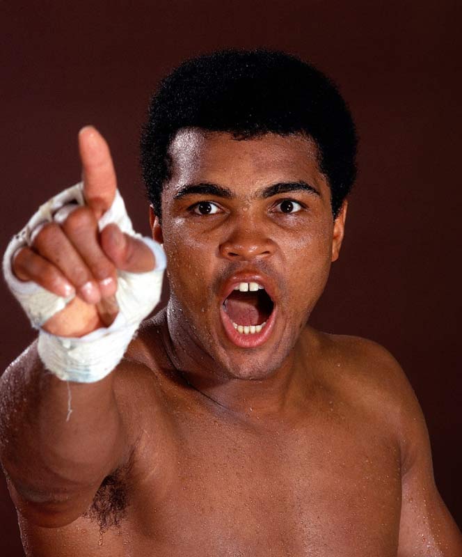 Ali Pointing, Miami Beach, 1970