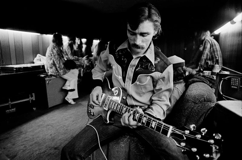 Dickey Betts Backstage at Winterland, San Francisco, March 3-4, 1972, from Eat A Peach Tour