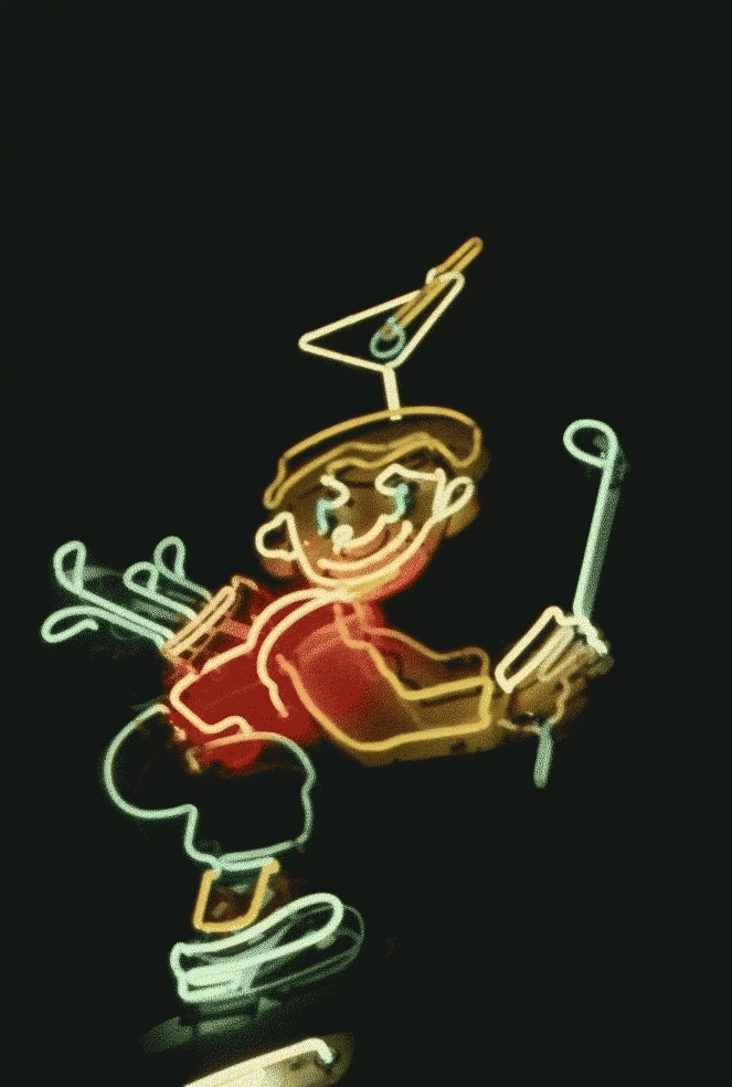 San Francisco Neon Series, Tee Off Sea Food, 1980