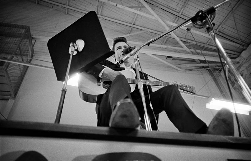 Johnny Cash On Stage at Folsom Prison, Folsom, CA 1968
