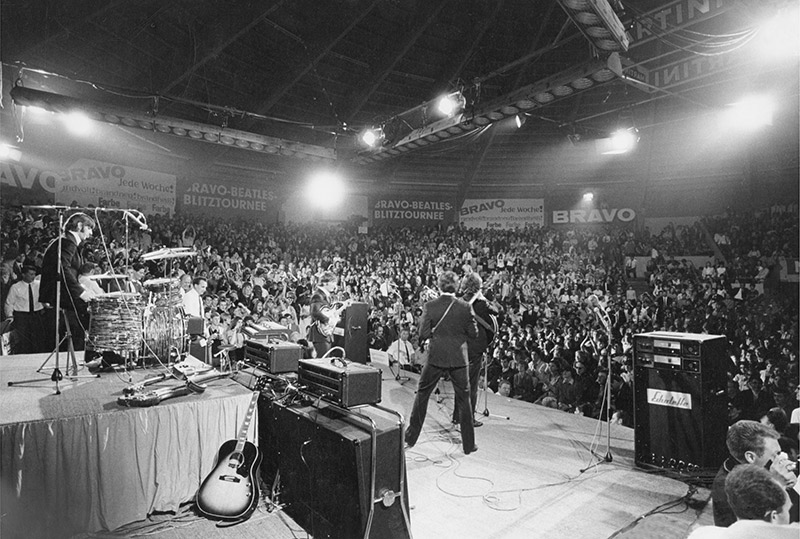 The Beatles, Munich Stage, Germany, 1966