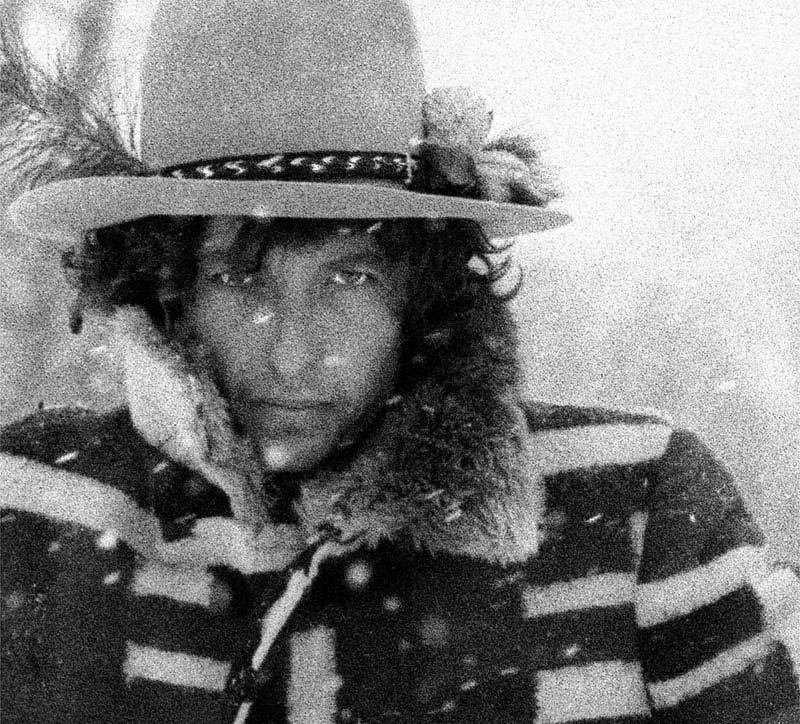 Bob Dylan Portrait in Snow, Bangor, ME, 1975