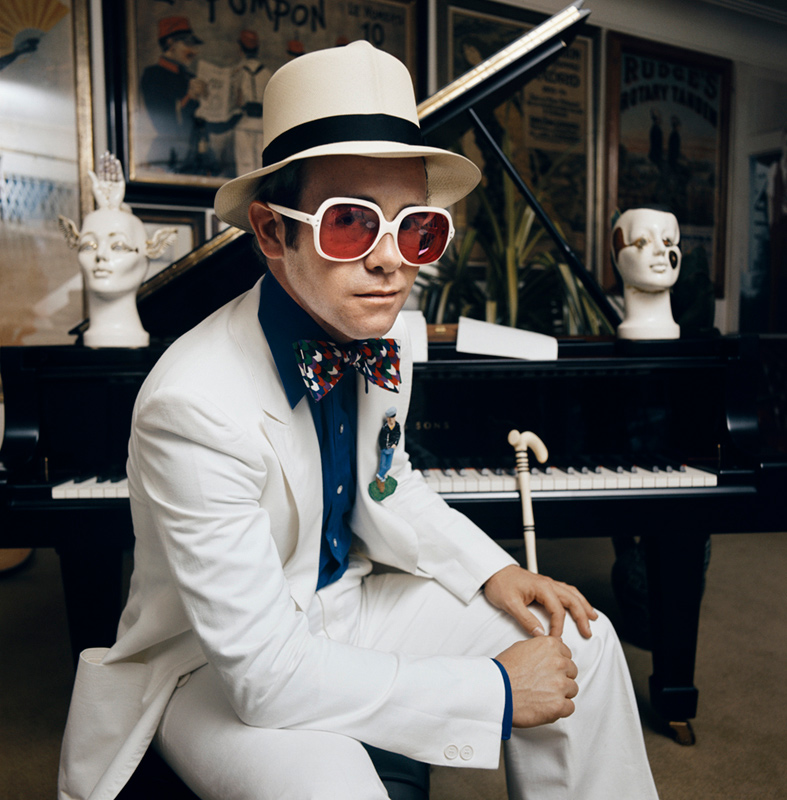 Elton John, Greatest Hits Album Cover Outtake, Sitting at ...