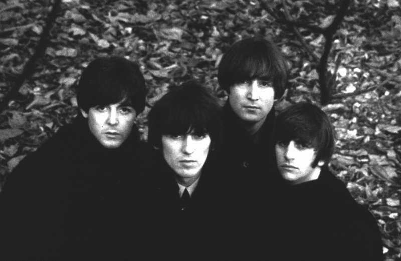 The Beatles With Leaves, Hyde Park, 1964