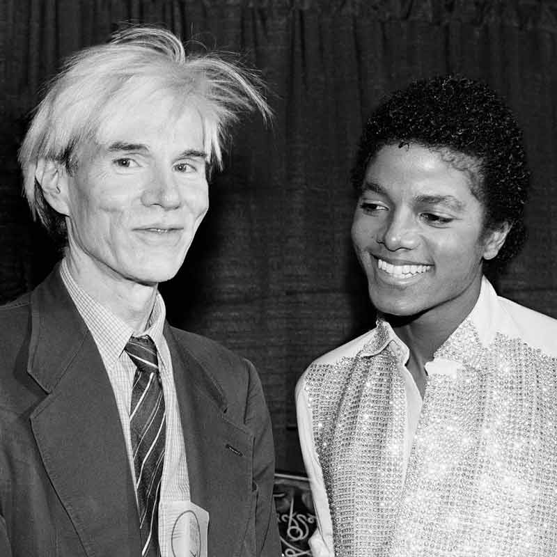 Michael Jackson & Andy Warhol, 1984